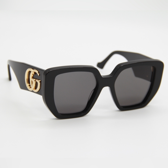 NEW GUCCI SUNGLASSES  GG0956S 003 WOMEN BLACK GUCCI EYEWEAR - Picture 8 of 12